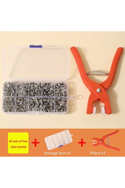 Choice A Snap Button Kit With Hand Pressure Pliers 50pcs Snaps , Metal Snaps For Sewing, Sewing Snaps For .