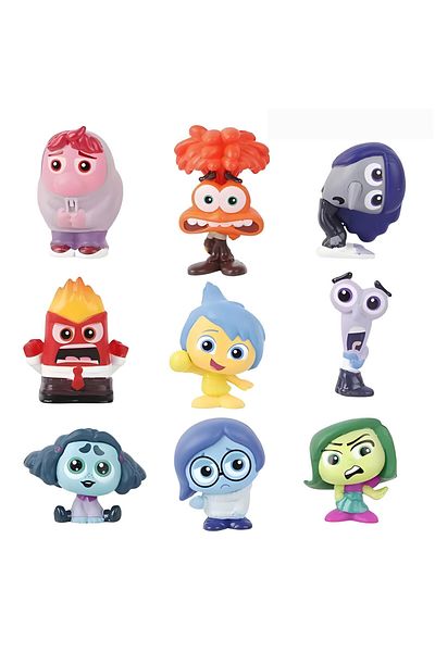 Choice 9pc 9 Pcs/set New Inside Out 2 Action Figure Toy Sadness Joy Anger Disgust Fear Model Doll Cake Deco