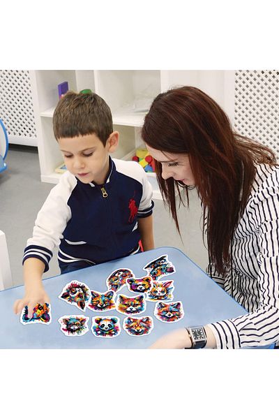 Choice 50pcs Cartoon Colorful Animal Aesthetic Graffiti Stickers Luggage Skateboard Laptop  Guitar Stick...