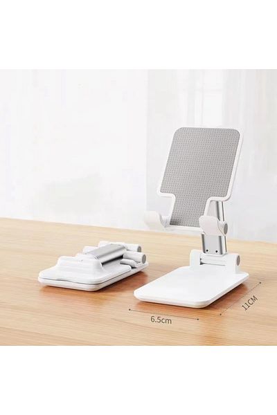 Choice White1 Foldable Mobile Phone Holder Stand Tablet Desk Mount Table Flexible Adjustable Desktop Live L