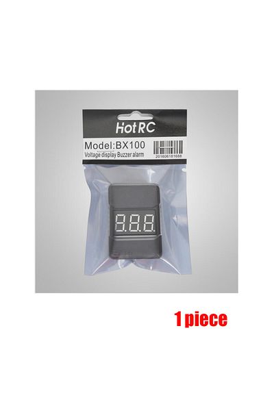 U-Angel-1988 Black Bx100 1-8s Lipo Battery Voltage Tester/ Low Voltage Buzzer Alarm/ Battery Voltage Checker With
