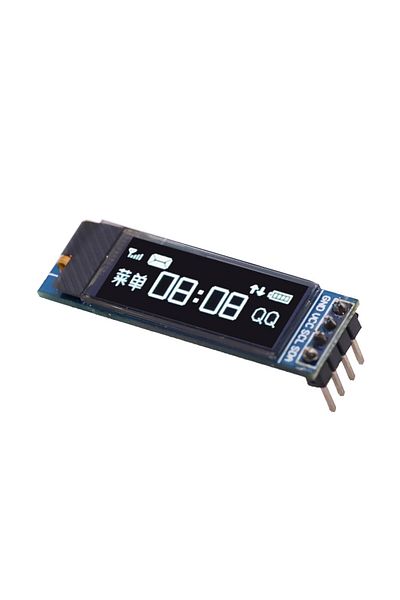 Choice وحدة عرض OLED بإضاءة بيضاء مقاس 0.91 بوصة، واجهة I2C، شاشة LCD مقاس 128 × 32 بوصة Ssd1306 ضوء أزرق/أبيض،