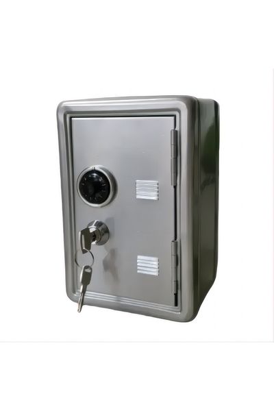 Choice Silvery Household Insurance Box Vertical Mini Metal Safe Car Safe Key Insurance Cabinet Desktop Deco