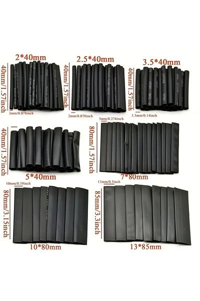 Choice 127Pcs Heat Shrink Tube Sleeving Tubing Assortment Kit Electrical Connection Electrical Wire Wrap...