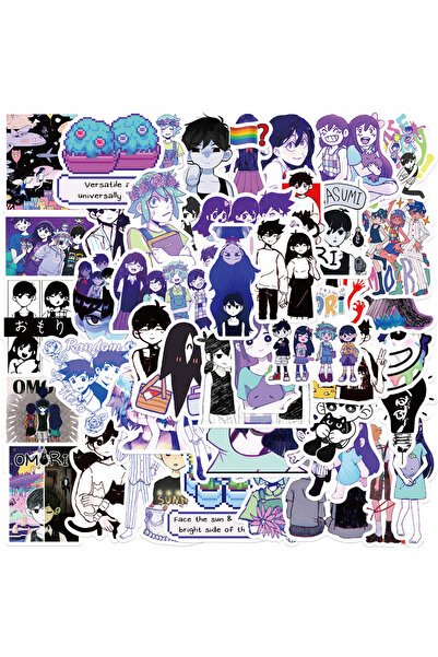 Choice 50 قطعة من ملصقات Omori الرائعة للعبة التزلج على الجليد والجيتار والكم...