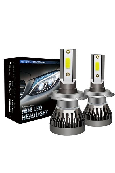 Choice H7 6000k 2pcs/pair Mini Lights Auto H7 Led H4 Bulb H3 H8 H9 H11 9005 9006 9012 6000lm Car Headlight