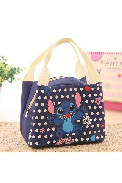 Choice Stitch Stitch Anime Insulated Lunch Bag, Thermal Lunch Box Satchel Bag For Office, Picnic, Beach, Tr