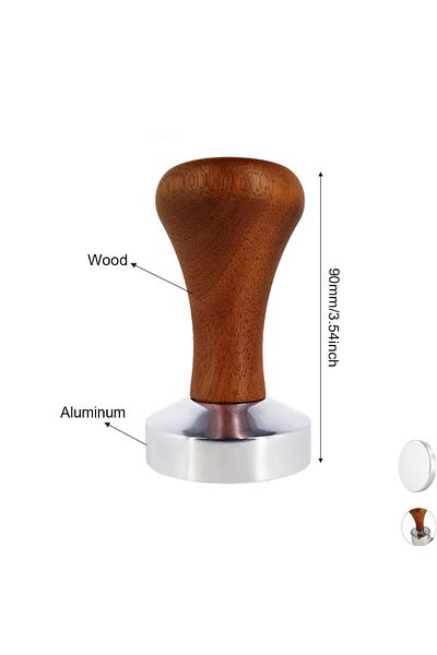 Choice 51mm Base Size 51mm 53mm 58mm Espresso Tamper Coffee Barista Flat Base Coffee Tampers With Wood Hand