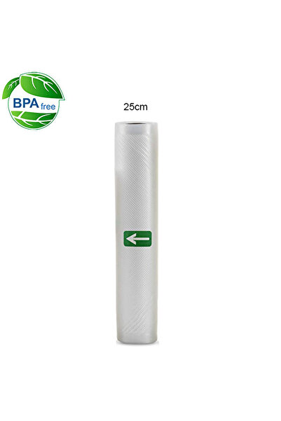 Choice أكياس تفريغ الطعام مقاس 25 × 500 سم لتخزين الأطعمة المفرغة من الهواء، وحقيبة تغليف للحوم والفواكه والخضروات