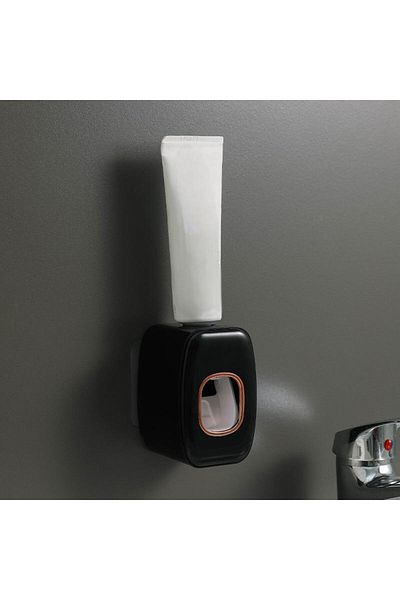 Choice Black 1pc Toothpaste Dispenser Tooth Paste Squeezer For Bathroom Automatic Wall Mounted Toothpaste S