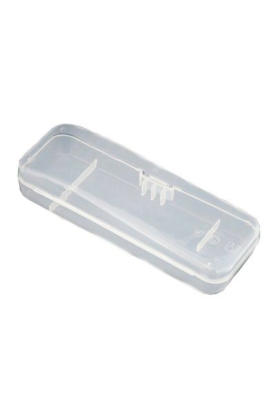 Choice Transparent 2pcs Stylish And Durable Shaving Storage Box For Men's Razors, Easy To Carry And Keep Cl