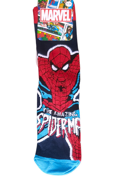 SPIDERMAN Colorful Patterned Licensed Children's Socks - Man Spider Patterned, Set of 3