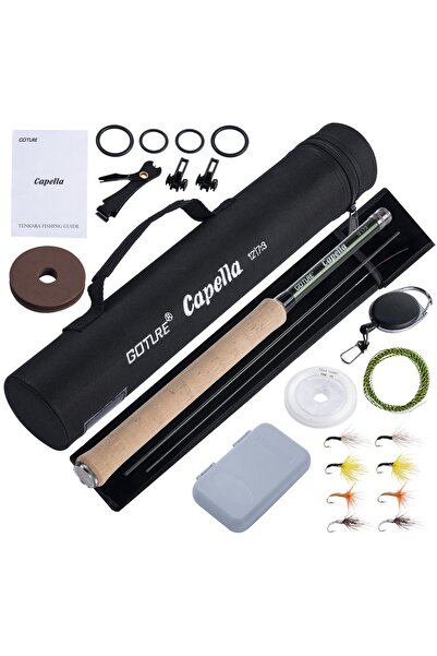 Choice1 قضيب صيد الذباب Goture Tenkara بمقبض من الفلين AAA بطول 3.6 متر من أل...