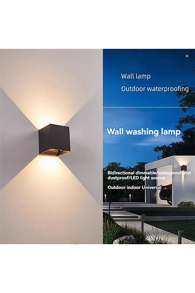 Choice Warm White 3000k 12w Black Waterproof 6w 12w Waterproof Ac85-265v Surface Mounted Led Wall Light Mod