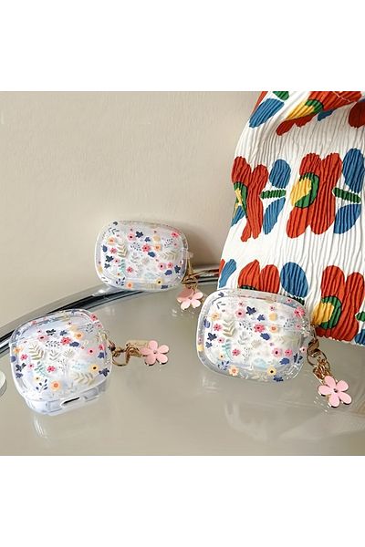 Choice For Airpods Pro2 Blue Lovely Floral Flowers For Apple Airpods 1 2 Pro2 Bluetooth Headphone Cover 3rd