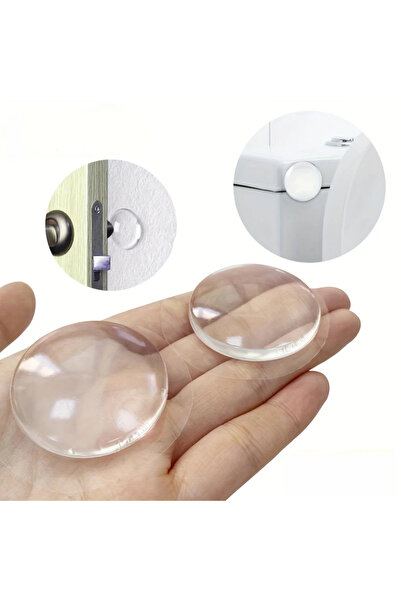 Choice1 6 قطع من وسادات مقابض الأبواب المصنوعة من السيليكون الشفاف ذاتي اللصق...