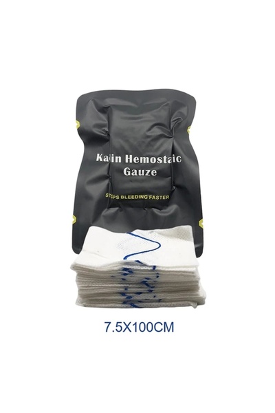 Choice شاش كاولين مرقئ 7.5 × 100 سم، قابل للذوبان في حالات الطوارئ القتالية، ...