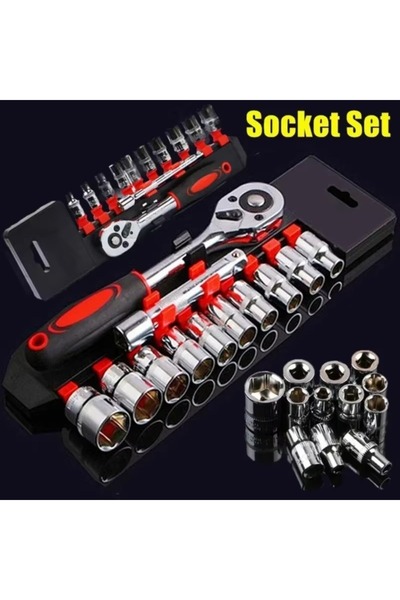 Choice New upgrade wrench socket set hardware car boat motorcycle bicycle repair tool