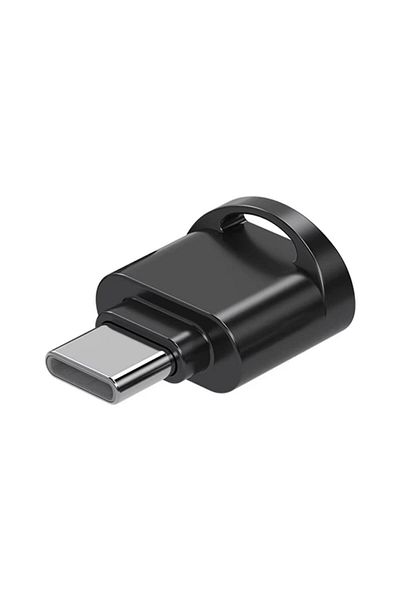Choice قارئ بطاقات الهاتف المحمول من النوع C Tf باللون الأسود من سبائك الزنك USB 3.1 Type-c من Xiaomi Huawei Samsung Laptop متعدد الوظائف