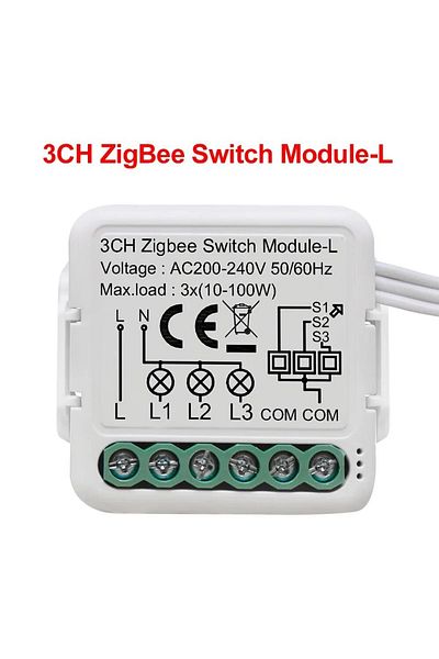 Choice Zigbee-l-3gang Tuya Smart Zigbee Switch Module No Neutral Wire Required Smart Home Diy Light Breaker