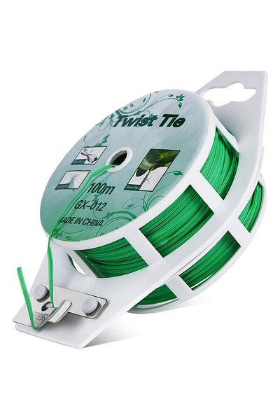 Choice 1pc 100m 1 Roll 100m Multifunctional Plastic Steel Twist Tie Sturdy Reusable Garden Flower Plant Sup