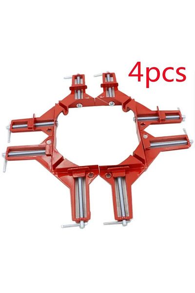 Choice 4 Pcs 4pcs 90 Degree Angle Clamps Carpentry Frame Diy Glass Clamps Angle Clamps Hand Tools Degree To