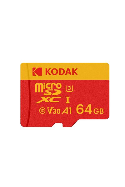 Kodak بطاقة ذاكرة Micro Sd حمراء سعة 64 جيجابايت، بطاقة ذاكرة Microsdhc سعة 64 جيجابايت، U3 سعة 128 جيجابايت، سعة 256 جيجابايت، Microsdxc، Microsd C10 A1