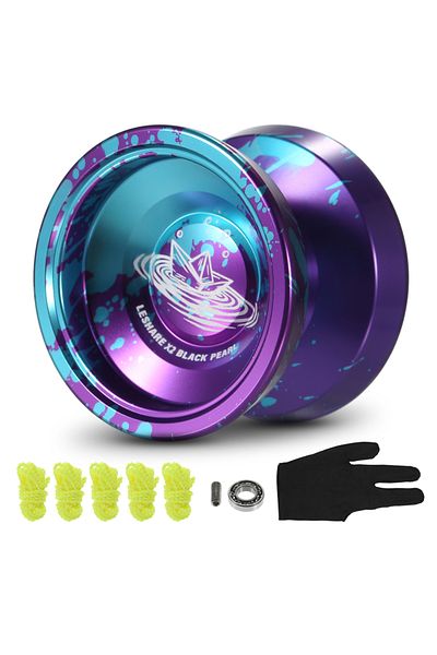 Choice Purple Blue Leshare Yoyo Ball Aluminum String Trick Yoyo Balls Competitive Yo Yo Gift With Bearing S