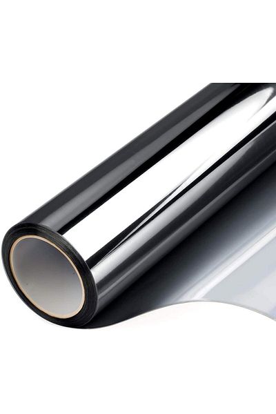 Choice 40x100cm Black Afdb One Way Window Film, Mirror Effect Tint Glass Covering For Home Office,reflectiv