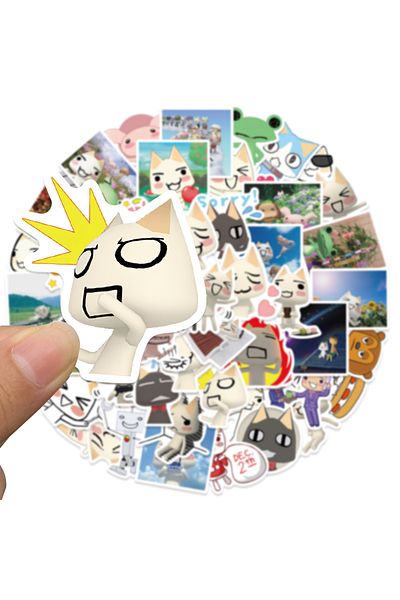 Choice 50pcs-random 50pcs Cartoon Toro Inoue Cat Stickers Kawaii Waterproof Graffiti Vinyl Decals For Lapto