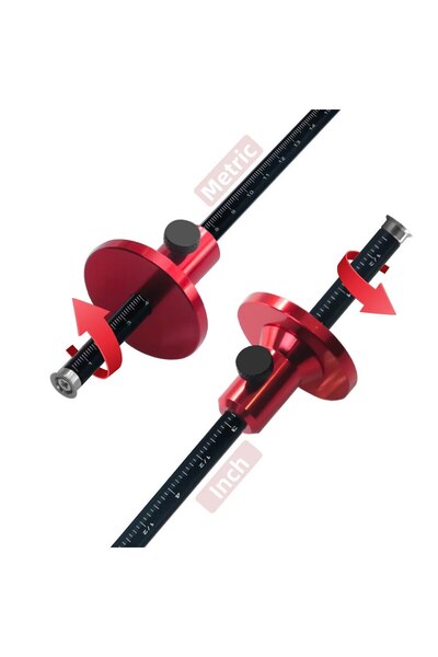 GDART Kale Nutzen Maßstab - Holzbearbeitung Skriber - Metrische Und Englische Skalen Markierungswerkzeug