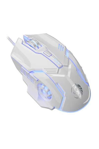 Choice White Skylion F7 Wired 6 Keys Mouse Colorful Lighting Gaming And Office For Microsoft Windows And Ap