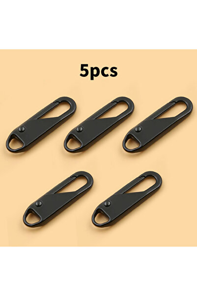 Choice 3.7cm 1.45in black 5pcs Zippers Head Universal Instant Zipper Repair K...
