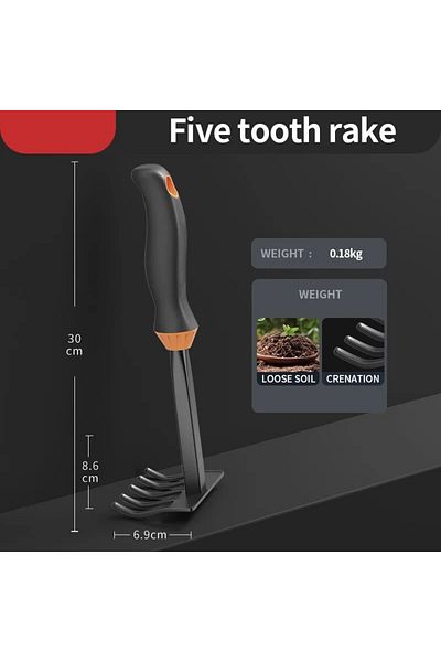 Choice Dark Grey Planting Gardening Tools Small Shovel Rake Catching The Sea Loaded Household Flower Pot Pl