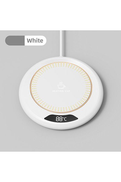 Choice White 1pc Thermostatic Heating Coaster Usb Home Heating Coaster 3-speed Adjustment Heating 55 Degree