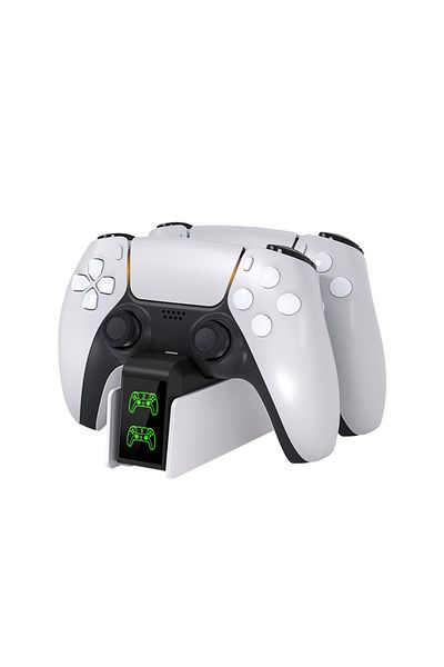 DinoFire Fc400-ae Dual Fast Charger For Ps5 Wireless Controller Stand For Sony Playstation 5 Gamepad Dualsens