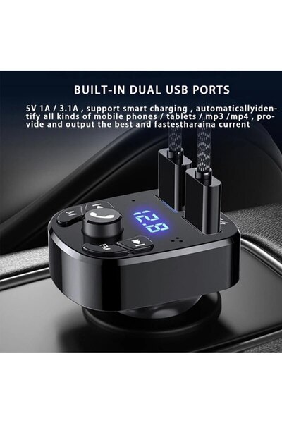Choice Car mp3 player dual usb fast charging fm bluetooth receiver bluetooth-compatible 5.0 fm transmitter...