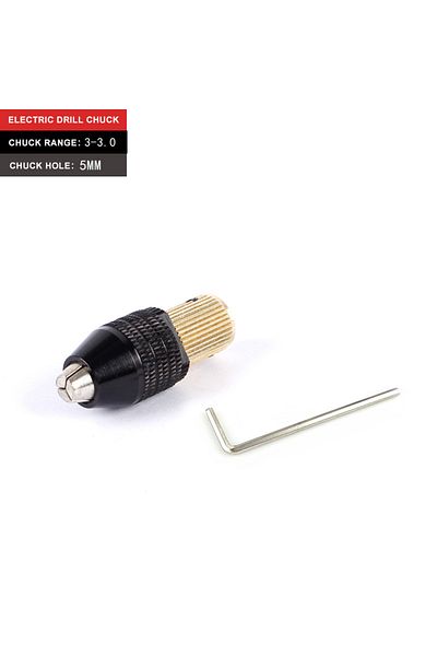 Choice 5.0 Drill Chuck 0.3-3.5mm Mini 3 Jaw Quick Change Keyless Drill Bit Adapter 2.0/2.35/3.0/3.17/5.0mm