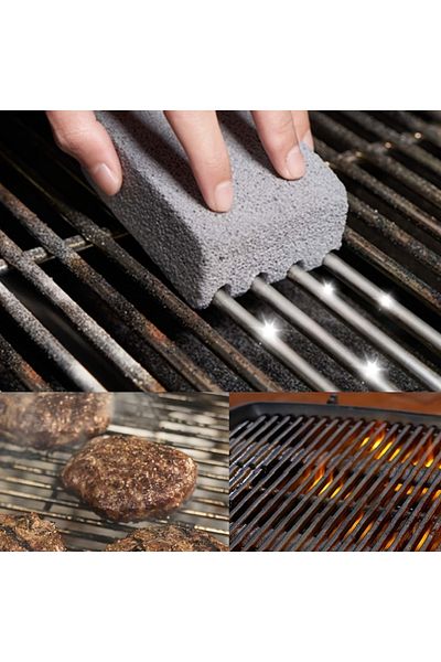 Choice Gray 1pc Bbq Grill Cleaning Brush Brick Block Barbecue Cleaning Stone Pumice Brick For Barbecue Rack