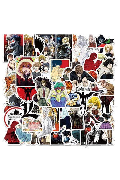Choice 50pcs-random 50pcs Death Note Japanese Anime Stickers For Laptop Luggage Motorcycle Phone Skateboar