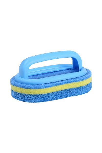 Choice Blue Cleaning Brush With Handle Sponge Wiping Kitchen Cleaning Pot Washing Dishwashing Sponge Cleani