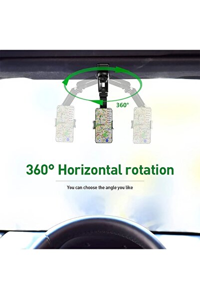 Choice Car sun visor phone holder multifunctional 360 ° Rotatable sun visor mobile phone holder with iph...
