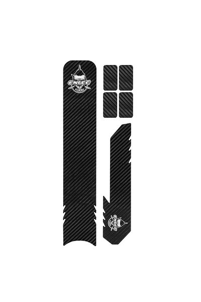 Choice Carbon Fiber Style Enlee Bicycle Frame Protection Sticker Mtb Removable Bike Down Tube Anti-scratch