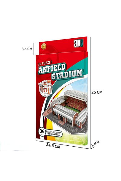 Choice Qc20603s 3d Football Field Paper Jigsaw Puzzle Stadium Building Model，the Perfect Gift For Liverpool