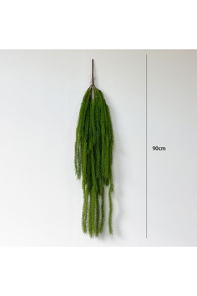 Choice 90cm 70-90cm Artificial Plants Vines Wall Hanging Accessories Wolf Tail Fern Pvc Fake Green Plants F