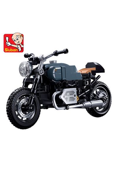Choice M38-b1134 191pcs Blue Gray Motorcycle, Small Particle Assembly, Building Blocks Diy, Puzzle Building