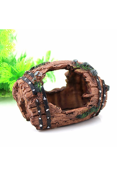 Choice زينة حوض السمك الاصطناعي باللون الأحمر من الراتينج لتزيين الحدائق وإكس...