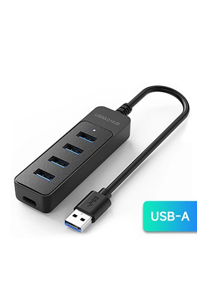 Choice موزع USB من النوع C مزود بـ 4 منافذ USB 3.0 2.0 ومحول طاقة متعدد منافذ USB C وموزع نقل عالي السرعة...