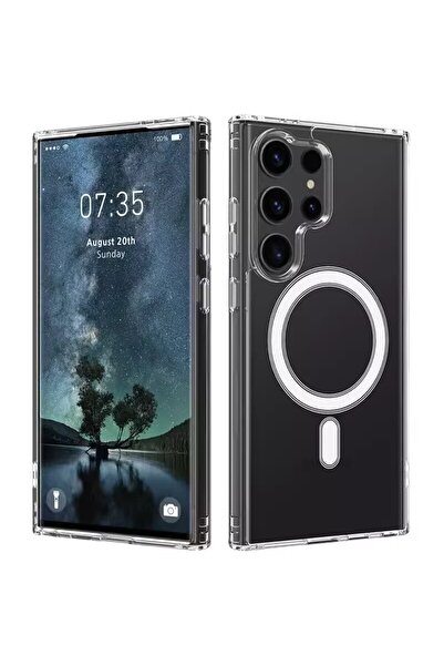 Choice جراب مغناطيسي أصلي شفاف للغاية من ماج سيف لهواتف سامسونج S23، متوافق م...