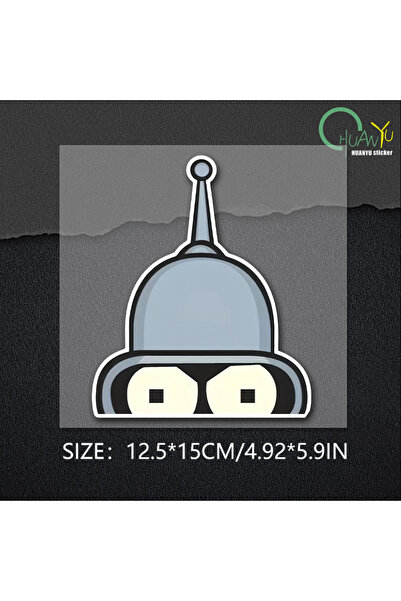Choice ملصق كرتوني من الفينيل لشخصيات Bender-Face-Futurama مقاس 12.5x15 سم C1...